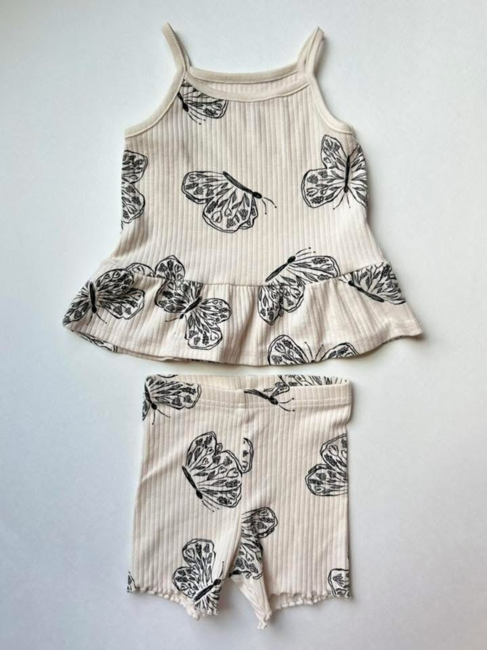 Carter's Black and White Butterfly Outfit